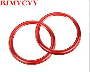 BJMYCYY 2 шт. DIY Автомобильный Стайлинг из нержавеющей стали твитер динамик декоративная крышка чехол наклейки для TOYOTA Corolla Altis - Название цвета: Красный