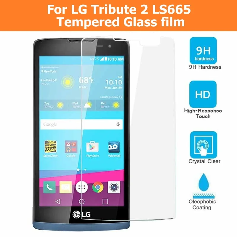 Защитная пленка из закаленного стекла для LG Tribute 2 LS665 / Stylo LS775 экрана Tribute|tempered glass