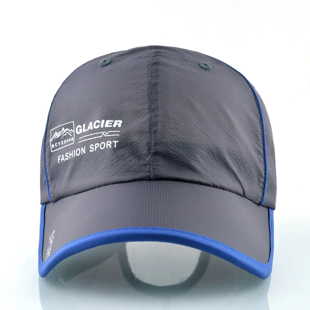 Летний Тонкий и светильник бейсболки для мужчин быстросохнущая Кепка snapback wo