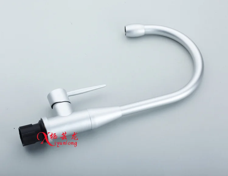 Manufacturers wholesale space aluminum kitchen faucet hot&ampcold vegetables basin sink Single hole water tap free shipping |