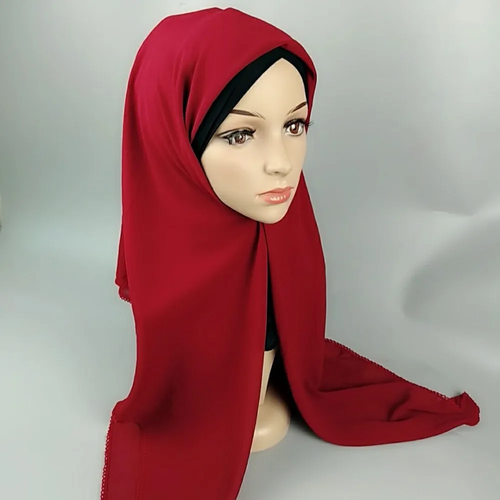 Y1 High quality bubble chiffon lace square hijab solid wrap shawls summer scarf scarves 145*145cm 20pcs 1lot can choose colors | Аксессуары