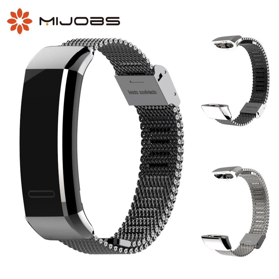 Mijobs Миланский металлический ремешок на запястье для huawei Band 2 Pro B19 B29 спортивный смарт-браслет для huawei Band 2 Pro браслет