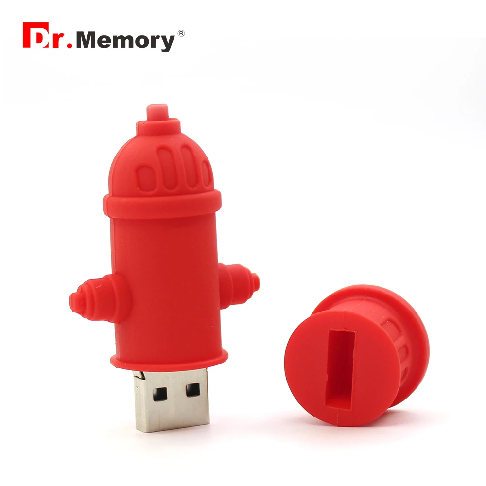 Usb 2 0 мультяшный пожарный гидрант флеш накопитель 64 ГБ карта памяти 4 8 16 32