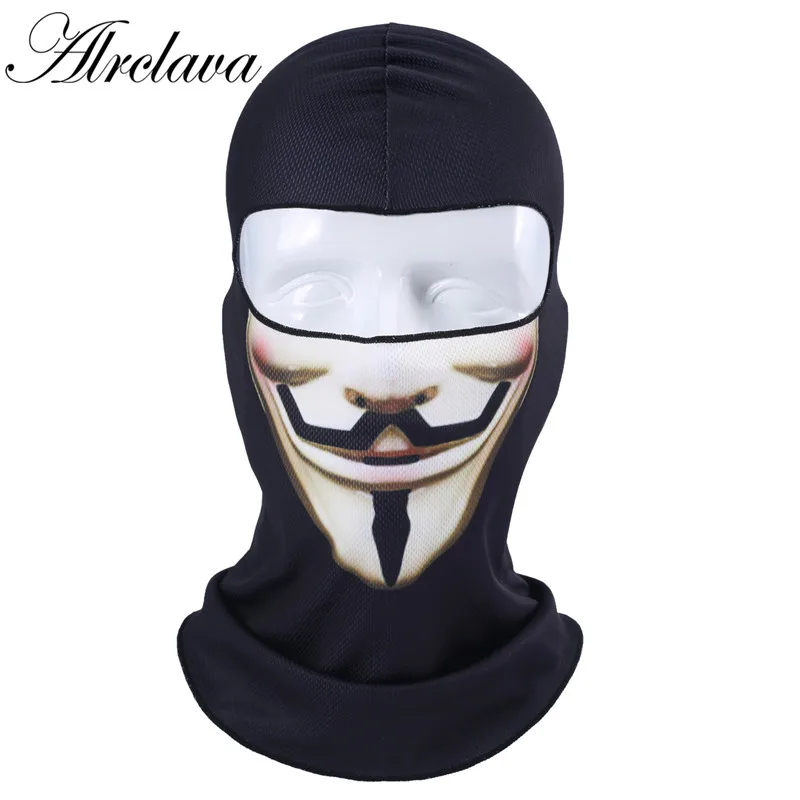 3D печать Балаклава с рисунком черепа мотоциклетная маска для лица ветрозащитная