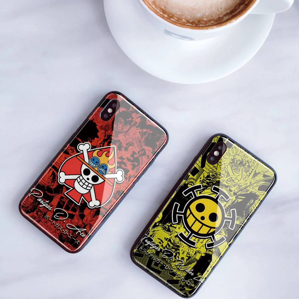 Цельный заказной стеклянный чехол для телефона для iPhone 11 Pro X R S MAX Чехол DIY Обезьяна D Луффи чехол для телефона для iPhone 8 6s 7 Plus