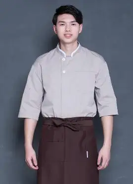 Куртка шеф-повара летняя рубашка для выпечки в западном стиле - Цвет: SHIRT