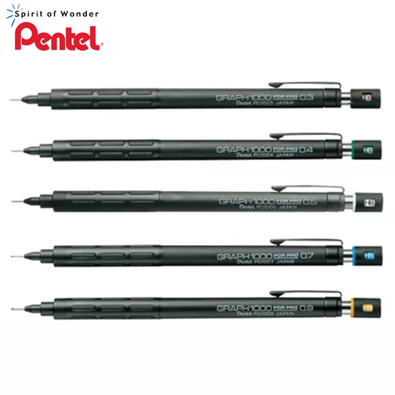 

Pentel Graph 1000 For Pro Classical Mechanical Drawing Pencil 0.3mm/0.5mm/0.7mm/0.9mm Drawing Mechanical Pencil