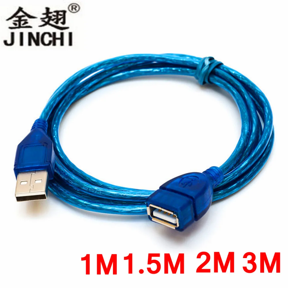 JINCHI 1 м/1 5 м/2 м супер длинный USB 2 0 кабель удлинитель для женщин высокоскоростной