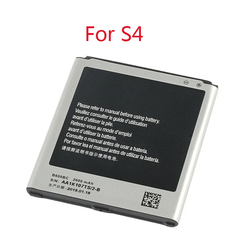 100% Новый оригинальный 2600mAh для Samsung GALAXY S4 I9500 I9502 I9505 I9508 S5 G900S G900F G9008V литий ионный