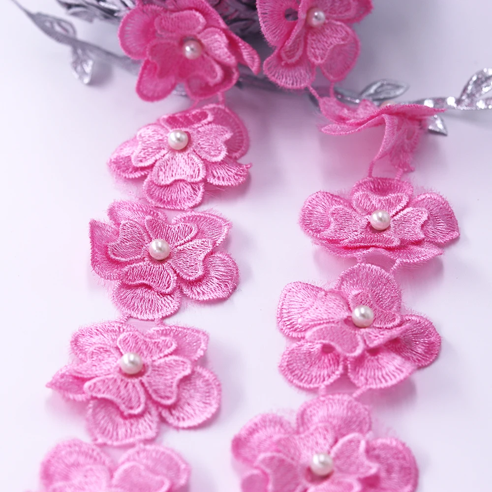 H630 91см Жемчужное кружево для отделки платья лентой вязание свадебное вышитое ручной работы резные швейные принадлежности ремесла