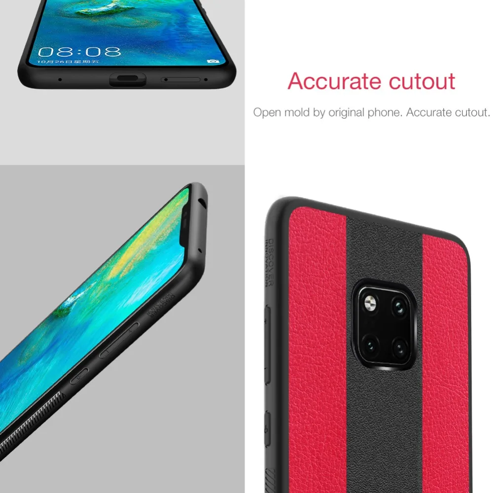 Чехол для huawei mate 20 Pro, Nillkin Racer, кожаная задняя крышка, мягкий силиконовый край, деловой чехол для телефона, для huawei mate 20, Nilkin чехол