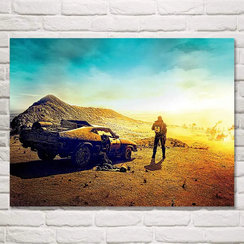 Foocome Mad Max Fury дорожный фильм плакаты и принты стены искусства шелковой ткани живопись современный домашний декор картины украшения спальни - Цвет: 016