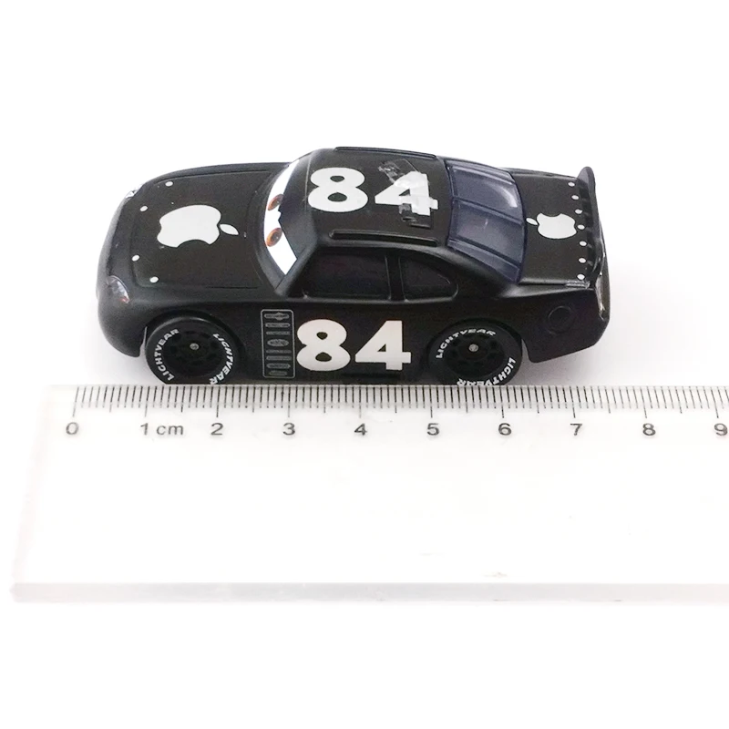 Disney Pixar тачки No.84 черный Icar металлическая литая Игрушечная машина 1:55 свободная