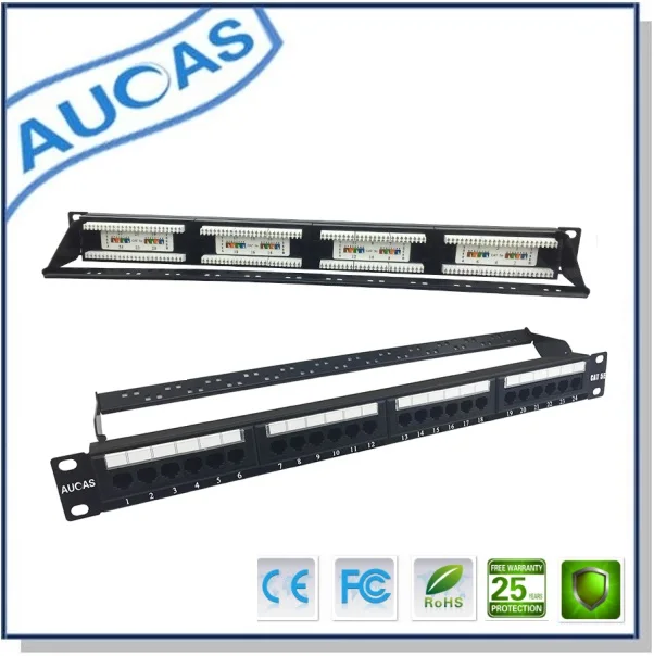 AUCAS сетевой коммутатор с 24 портами Cat5e патч-панель rj45 keystone UTP plug 180 градусов
