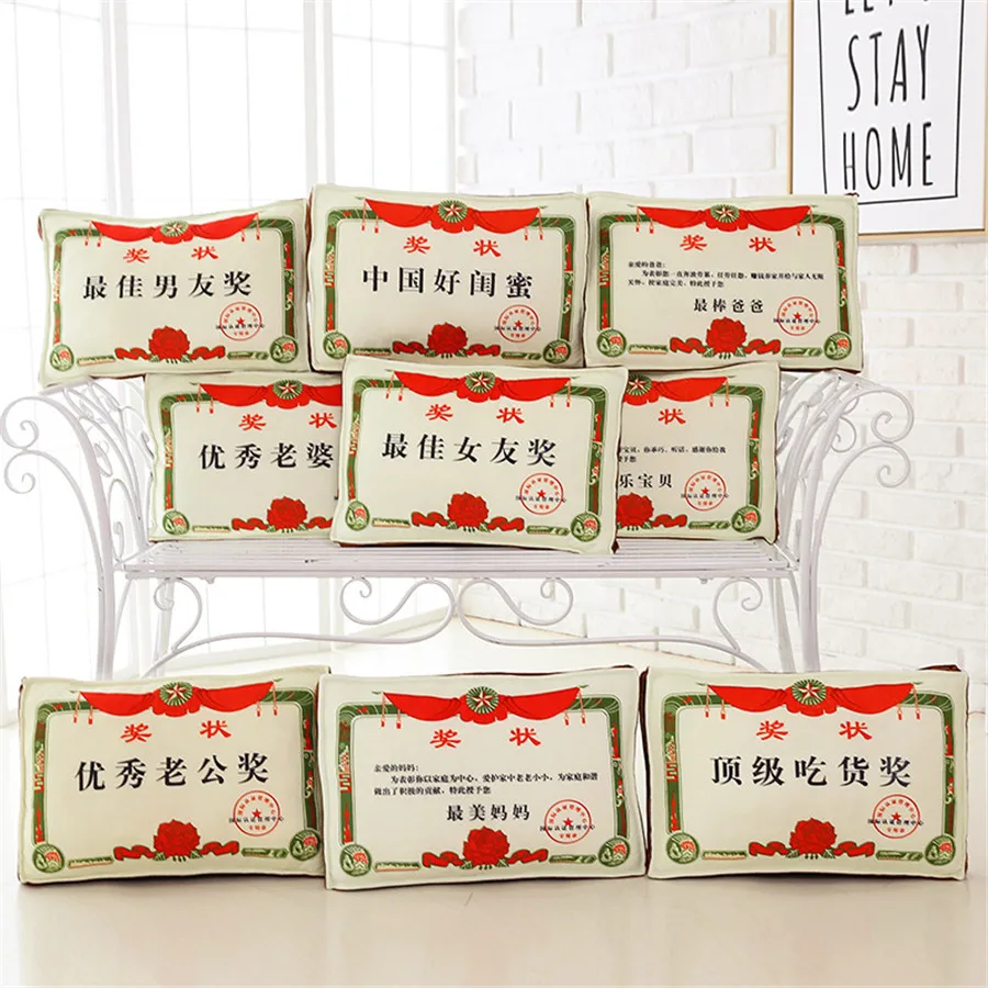 

New Creative Back Cusion Cartoon Chinese Pillow Doll Gift Home Decor Plush Pillow Soft Stuffed Toy Birthday Gift