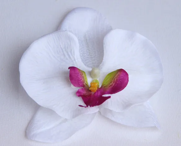 Большой тканевый синий фаленопсис искусственная Шелковая бабочка Орхидея