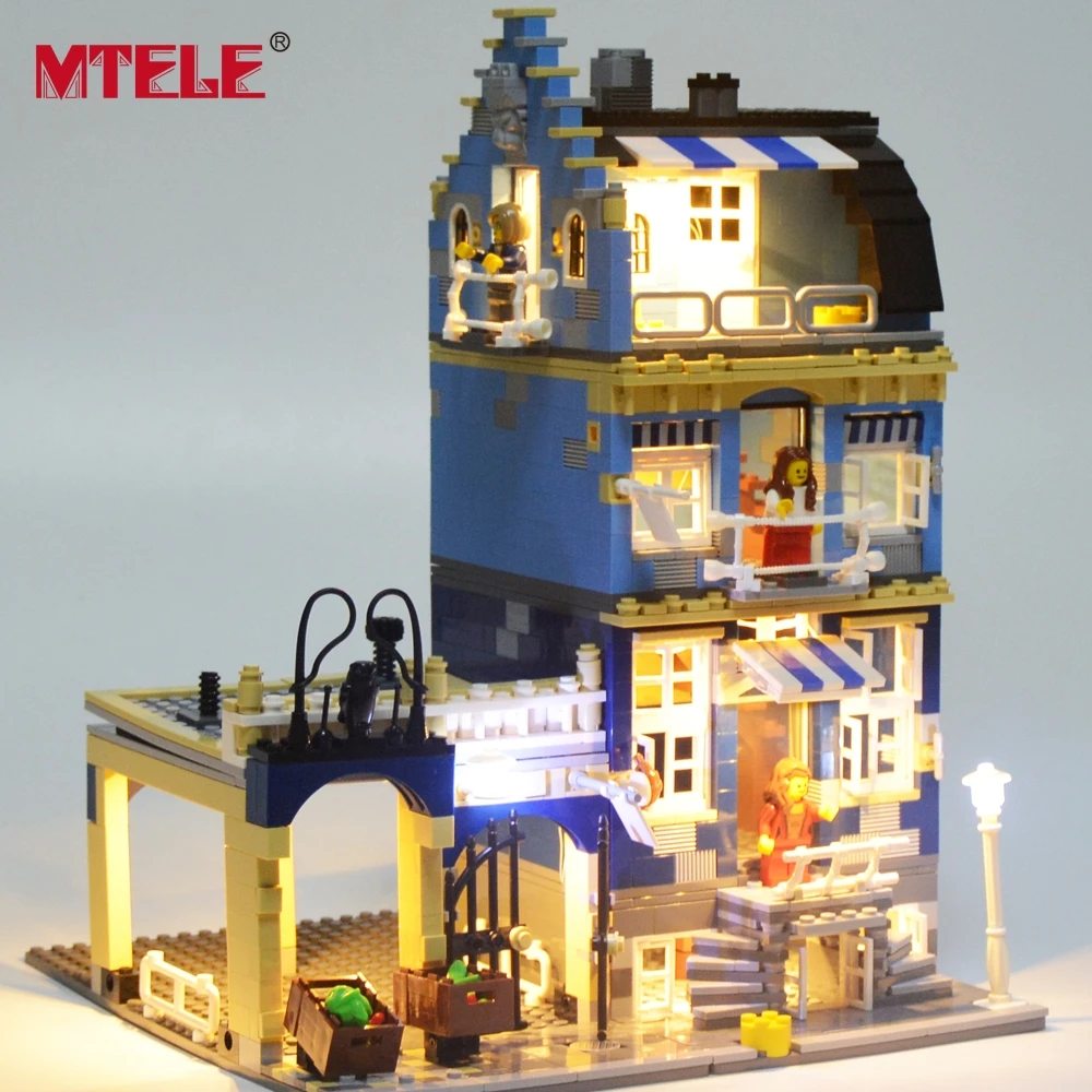 

MTELE Brand Led Light Set For 10190 Factory City Street European Market Compatible With Model 15007