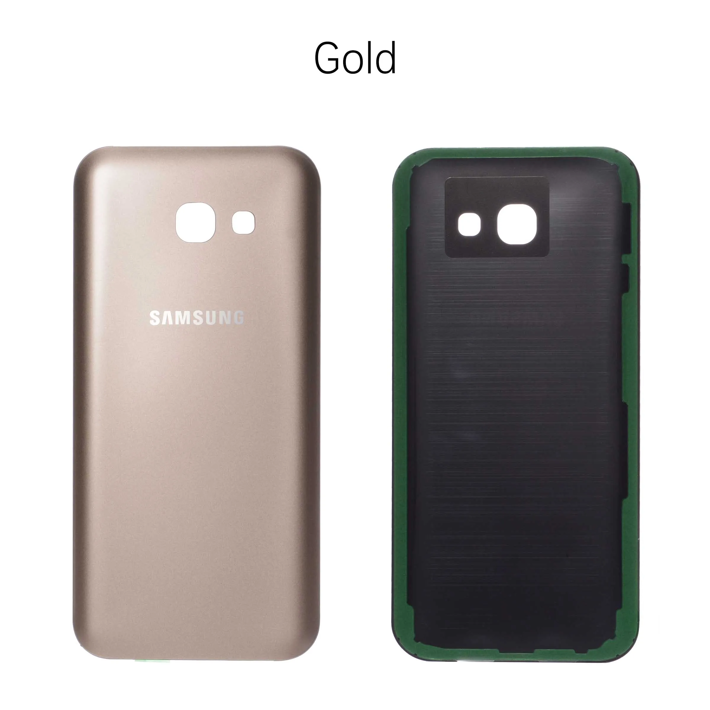 Задняя крышка батареи для Samsung Galaxy A5 A520 A520F задняя крышка корпуса батарейного отсека чехол запасные части - Цвет: Gold