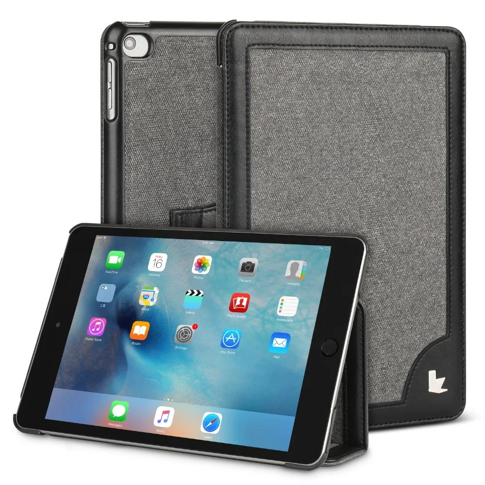 Jisoncase, чехол из микрофибры для iPad Mini 5, ультра тонкая подставка, дизайн, складной чехол-книжка, роскошный бренд, умный чехол для iPad mini 5, чехол