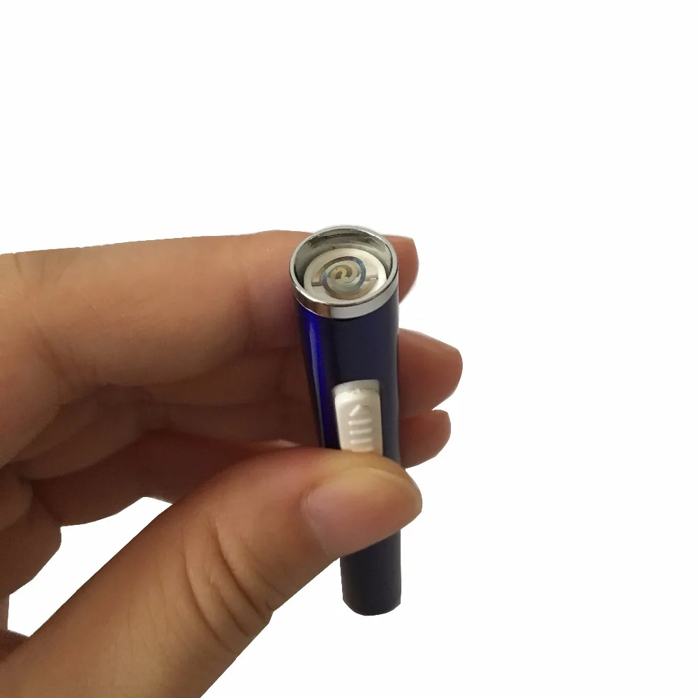 Encendedor сигара огонь курильщик мини USB зарядка Зажигалка металлическая перезаряжаемая Электронная Зажигалка Портативный прикуриватель