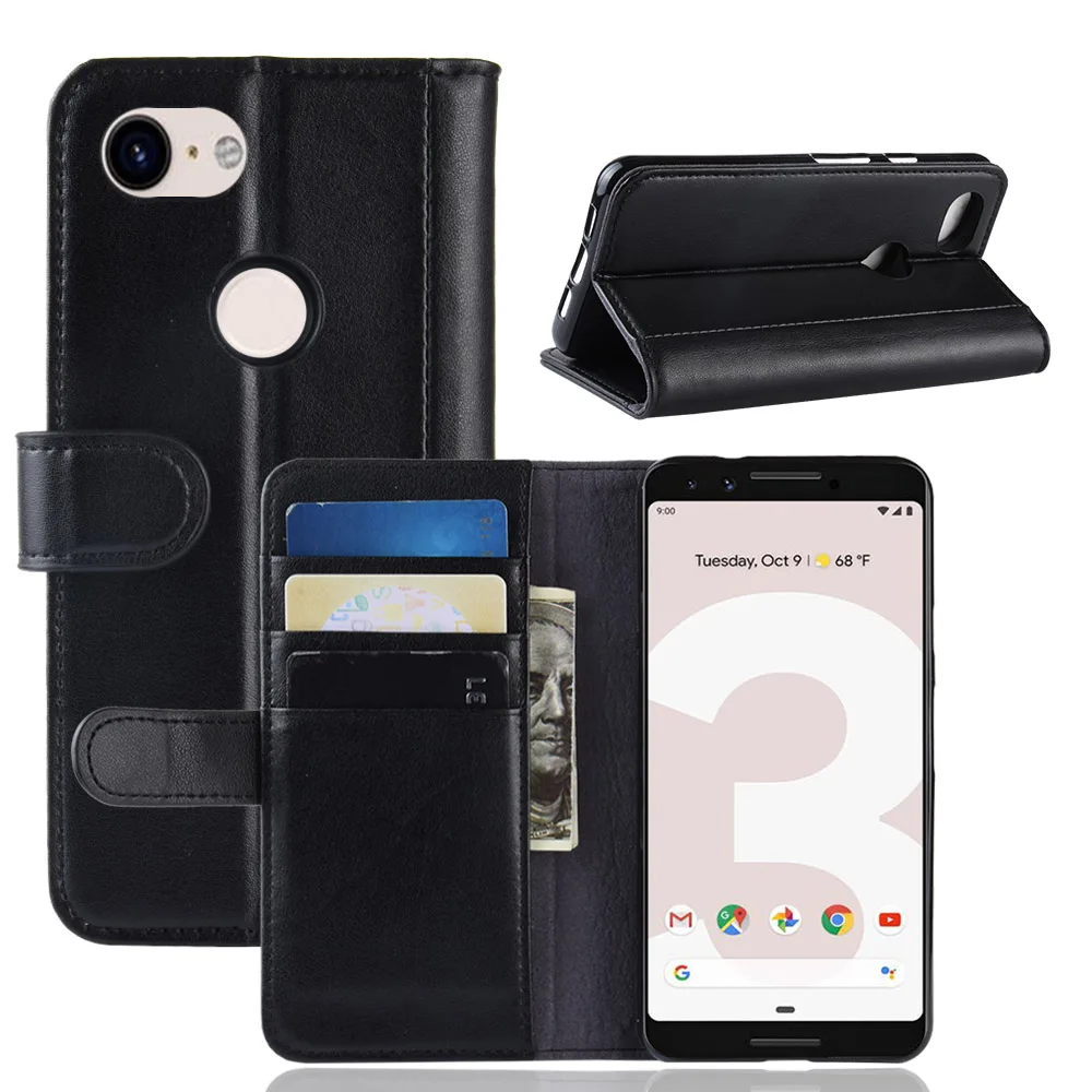 Чехол для Google Pixel 3a XL из натуральной кожи с защитой от царапин, держатель для карт, откидной Чехол-Кошелек для Google Pixel 3A 3A XL, Магнитный чехол