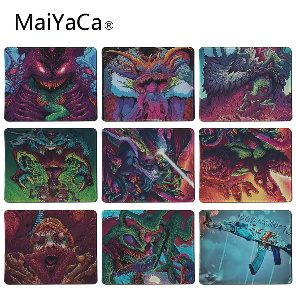 

MaiYaCa коврик для мыши большой Hyper beast игровая мышь колодки Размеры 290*250 мм запирать края прокладки коврик E-спортивный Коврик для игровой мыши ...