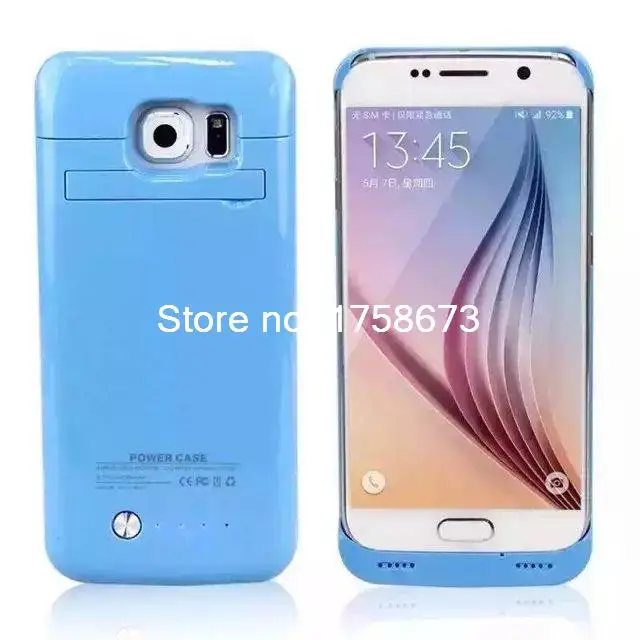 Портативная задняя крышка дизайн зарядное устройство для Samsung Galaxy S6 4200 мАч power Bank с функцией подставки внешний резервный аккумулятор чехол