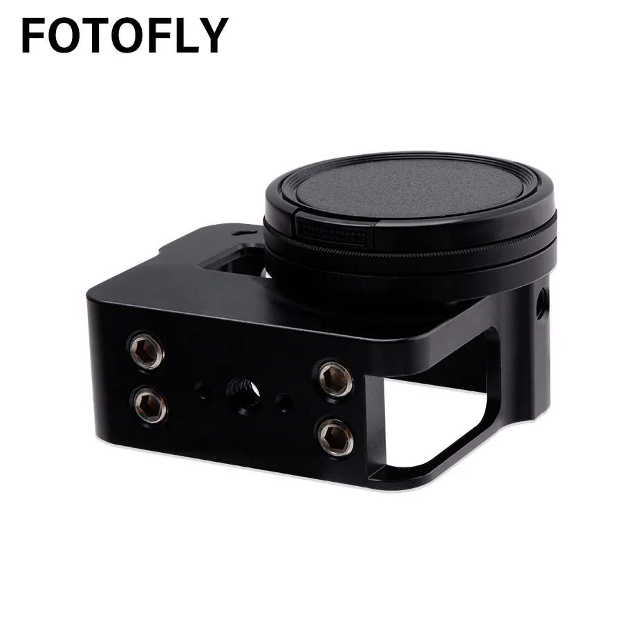FOTOFLY для GoPro Hero 5 6 7 Алюминий сплава рама действие Камера Корпус чехол для Go Pro Hero5/6/7 Черный Спорт Камера аксессуары