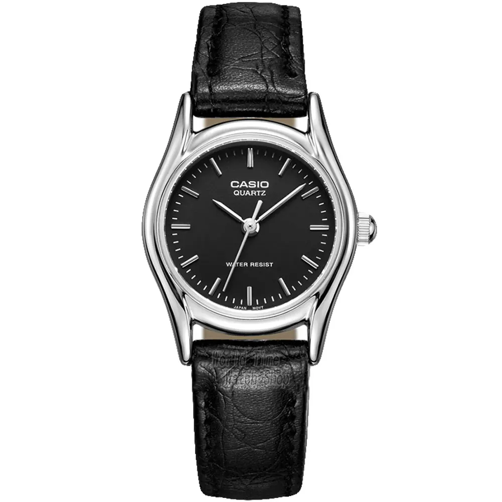 LTP1094E1A-1 Casio часы женские часы лучший бренд класса люкс Водонепроницаемый Кварцевые часы женские дамы Подарки кожаный ремешок для часов Часы Спортивные часы relogio feminino reloj mujer montre homme bayan kol saati zegarek - Цвет: LTP1094E1A-1