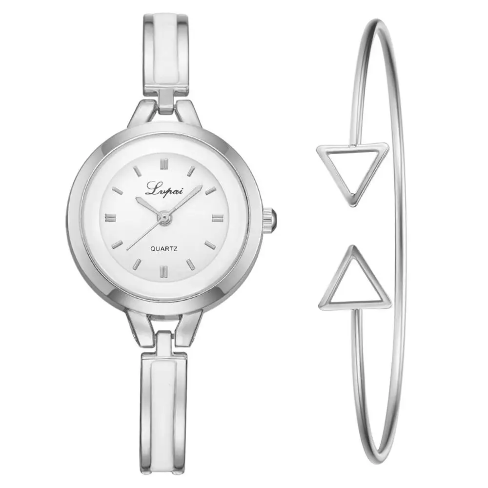 watch and bracelet Lvpai розовое золото кварцевые часы женские часы люксовый бренд браслет из нержавеющей стали часы Женское платье наручные часы relogio - Цвет: watch and bracelet