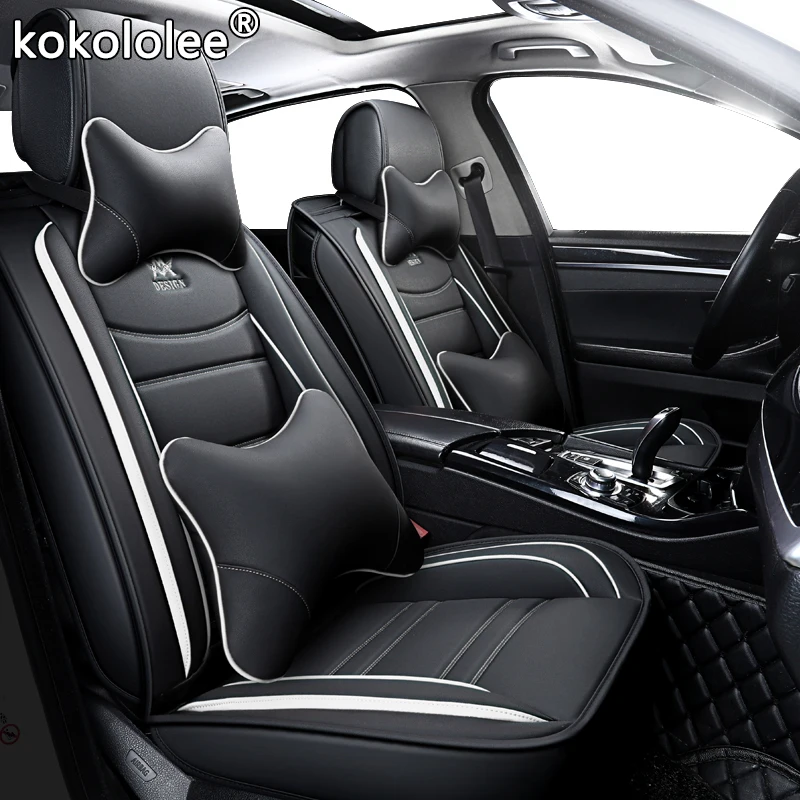 Кожаный чехол для автомобильного сиденья kokololee isuzu d max mazda 323 seat cordoba mg3 dodge challenger honda