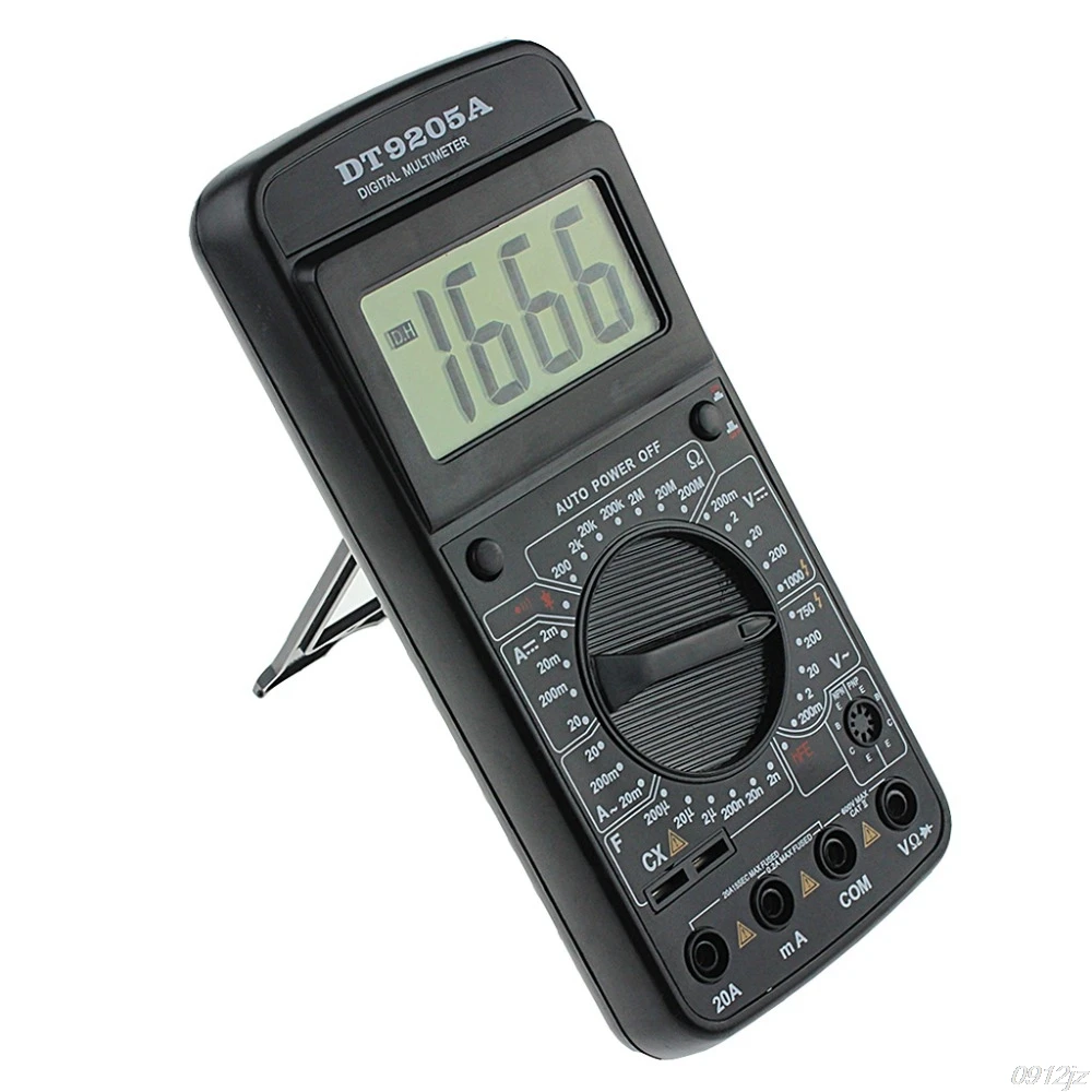 DT9205A Цифровой мультиметр AC/DC Вольтметр Амперметр Сопротивление измеритель емкости тестер инструменты инструмент