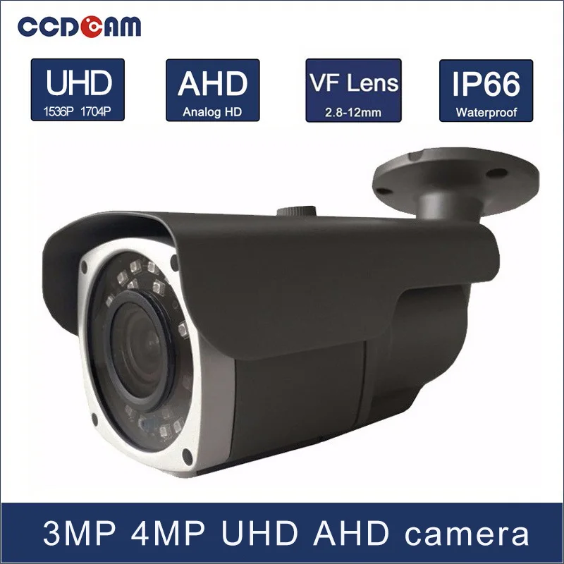 

Камера ночного видения CCDCAM, 3 Мп, 4 МП, AHD, 2,8-12 мм, VF, с 24 ИК-светодиодами