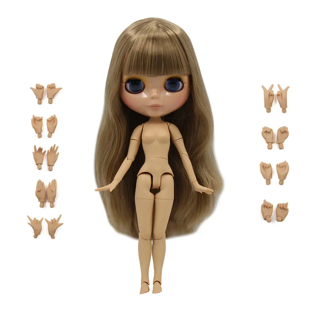 tan skin Ледяная фабрика Blyth кукла шарнир тело DIY игрушки BJD 30 см 1/6 модные куклы девочка подарок Специальное предложение на продажу - Цвет: tan skin