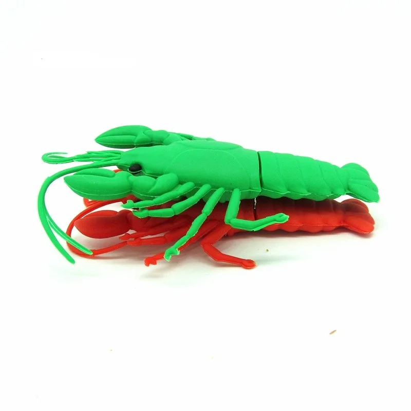 Прикольная красная зеленая креветка искусственная кожа индивидуальный мини-пк