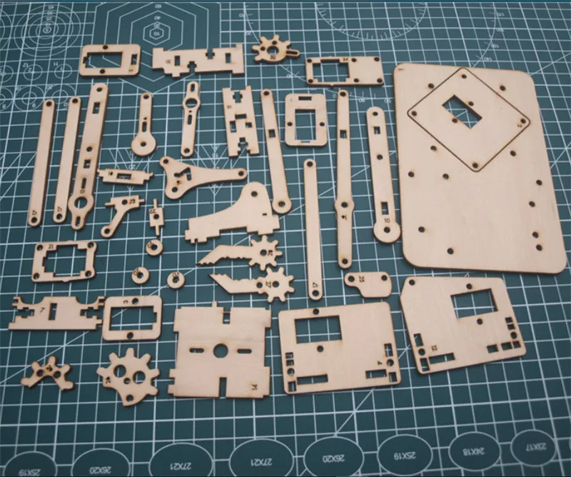 1 шт. MeArm Карманный робот 3 мм деревянная пластина лазерная резка|laser cut|laser laserlaser cut