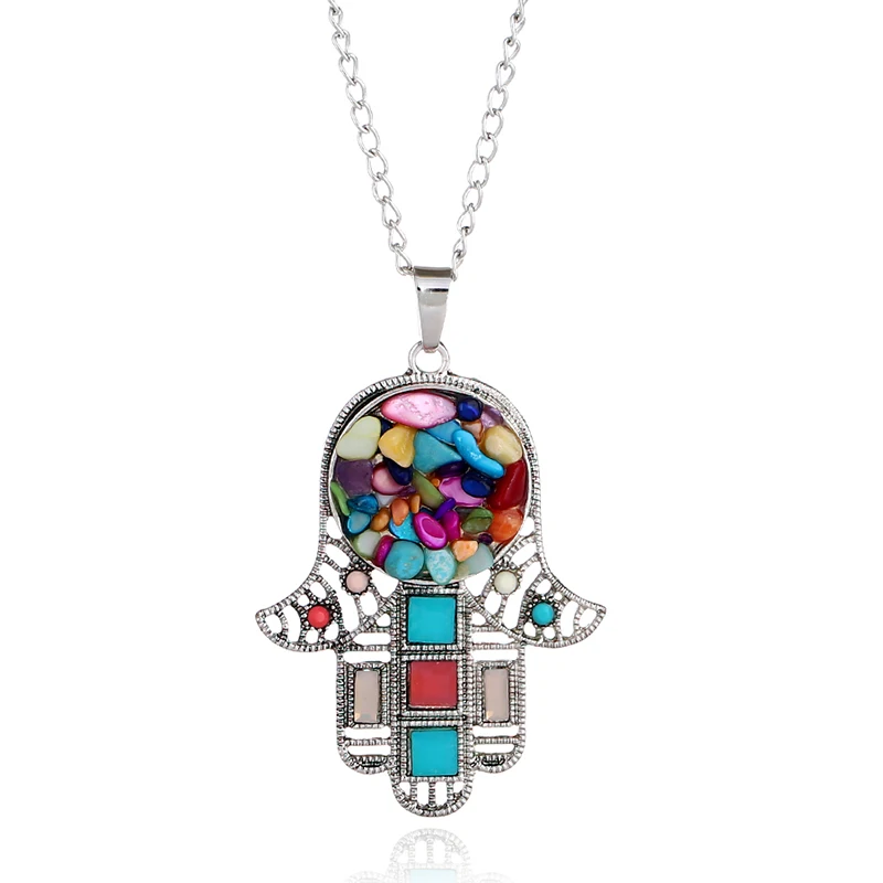 

MIARA.L Jewelry Vintage Hand Pendant Necklace Simple Fashion Sweater Chain Necklace for Dropshipping