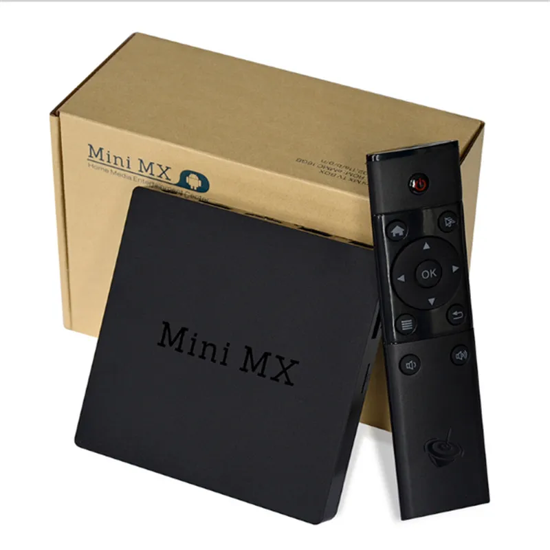 20 ШТ. Мини S905 MX TV BOX 2 Г/16 Г Android 5.1 Полностью загружалась Смарт Amlogic Quad-core Kodi WIFI 5.8