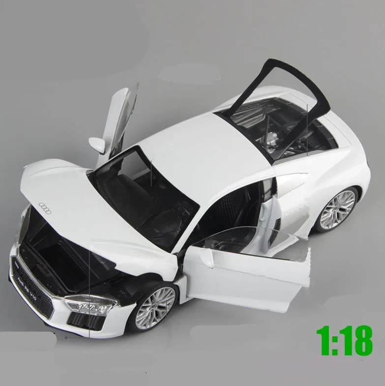 1:18 передовая Автомобильная игрушка из сплава высокая симуляция R8 V10 спортивный