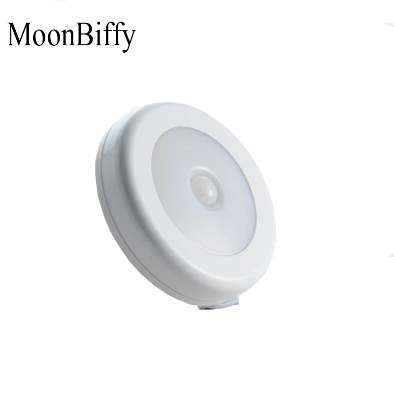 6 LED оптовая продажа Прямая поставка MOONBIFFY ночник PIR датчик движения