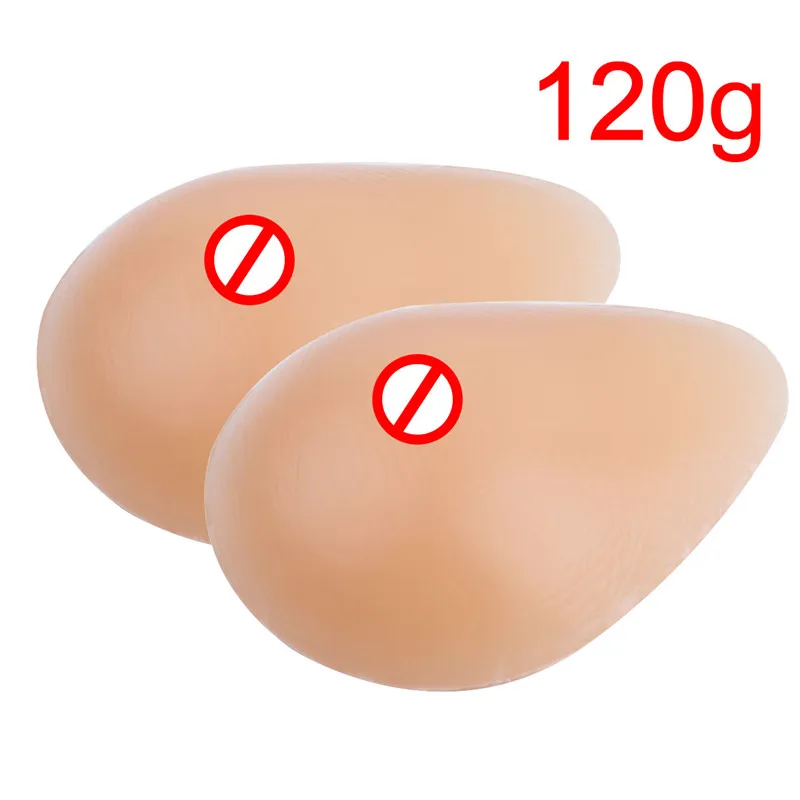 2Pcs 120g 2 шт. Мягкие силиконовые капли поддельные груди не самоклеющиеся мягкий Поролоновый коврик полный дамы накладные груди - Цвет: 2Pcs 120g