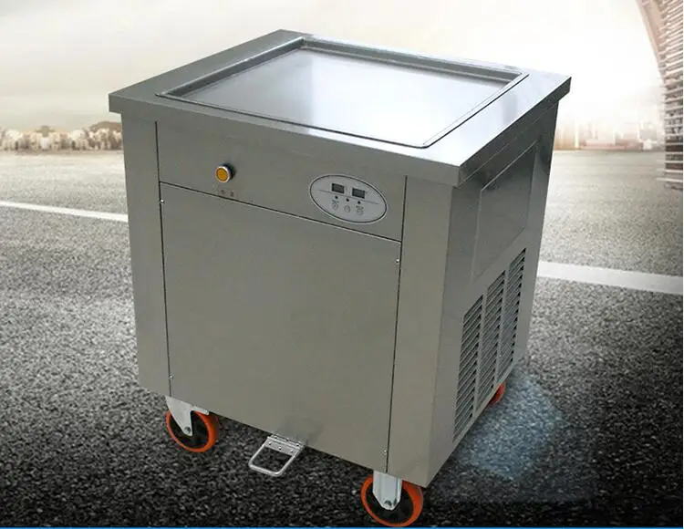 Высокое качество 110V 220V плоская сковородка замораживания Мороженое жарки чайник