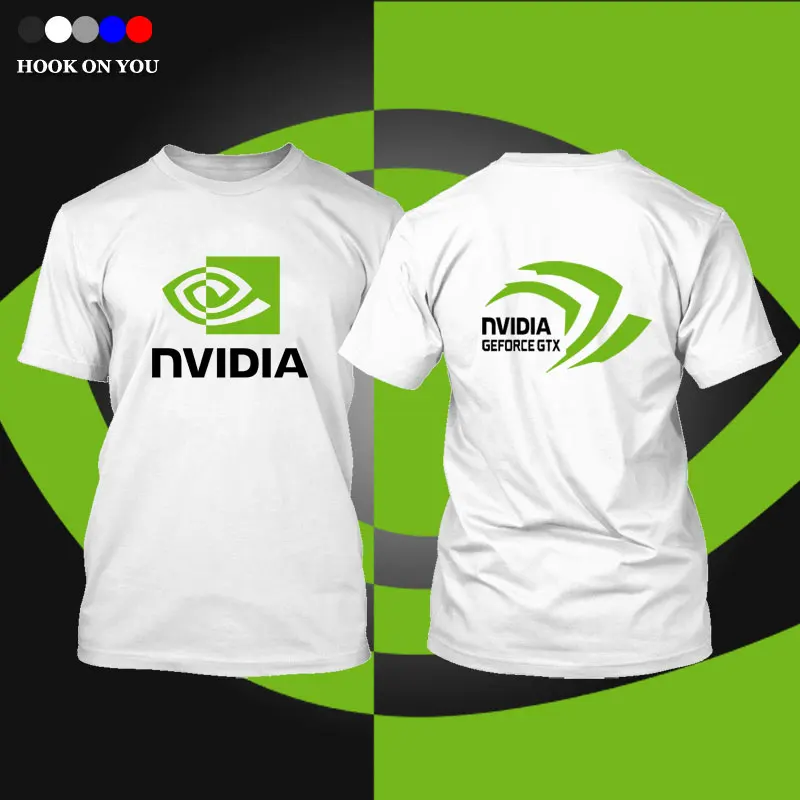 Мужская футболка intel Nvidia, игровая Мужская футболка Geforce GTX, модная новинка, топы, футболки для мужчин