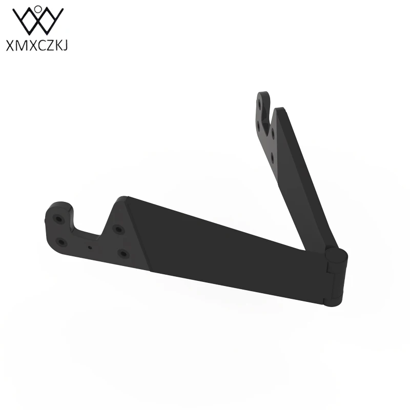 XMXCZKJ универсальная v-образная форма Hands Free Пластиковая Складная Настольная подставка для мобильного телефона и планшета держатель для мобильного телефона - Цвет: Black