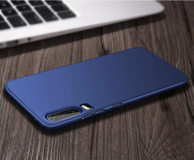 Для huawei P30 Pro чехол Mofi для huawei P30 чехол Lite жесткая задняя крышка из ПК Одноцветный тонкий Простой Черный Красный P30 чехол