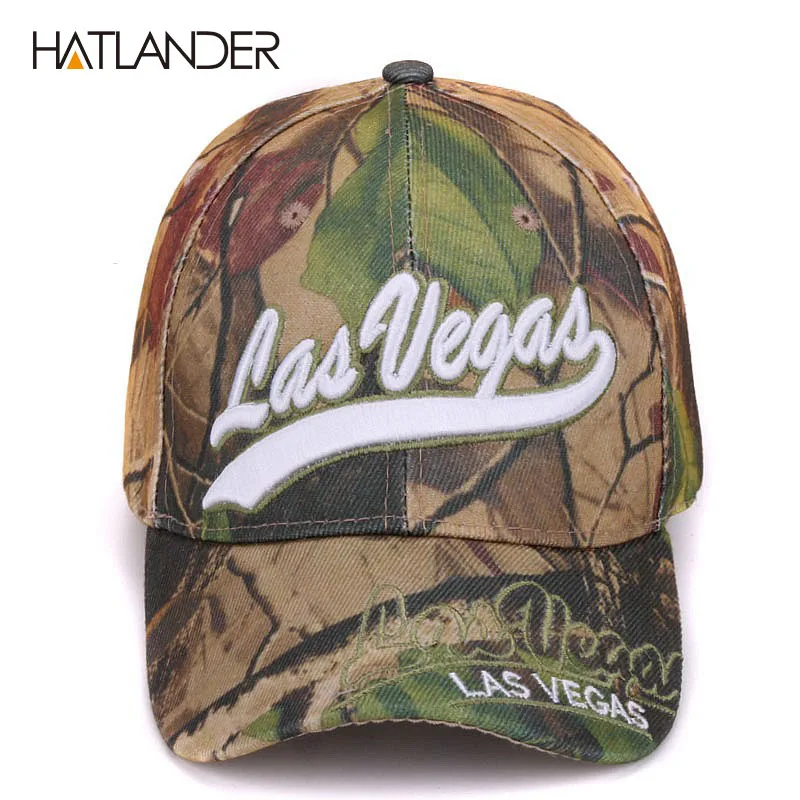 Camo Las Vegas Hatlander Las Vegas leaf камуфляжные бейсболки летние шляпы для рыбалки gorras изогнутые буквы камуфляж Женская кепка для занятий спортом на открытом воздухе для мужчин - Цвет: Camo Las Vegas