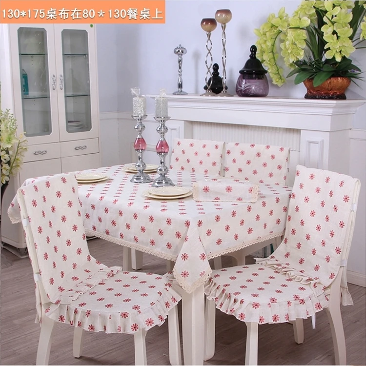 Модная льняная Европейская скатерть vezon с цветочной вышивкой хлопковая