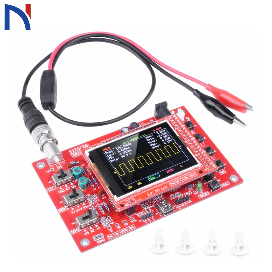 DSO138 2 4 &quotTFT карманный цифровой осциллограф Набор DIY частей ручной акриловый чехол