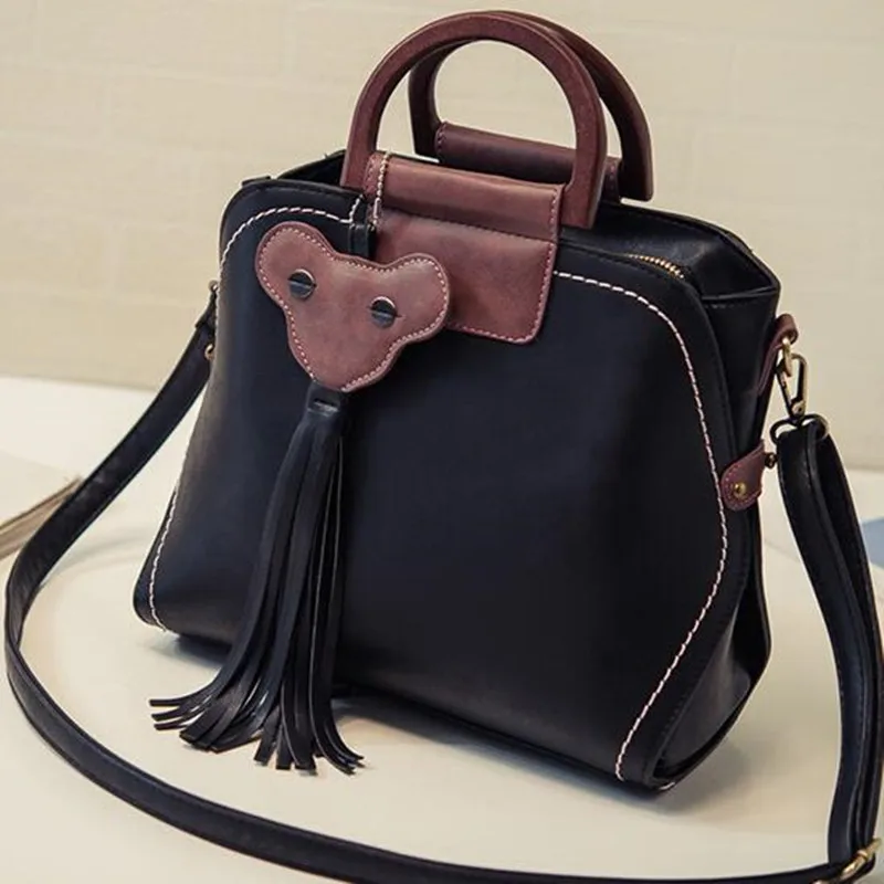 Женская сумка из ПУ кожи винтажная Повседневная через плечо с ручкой сверху