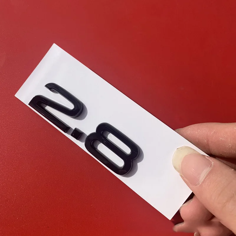 Яркий глянцевый черный 1,8 т 2,0 2,4 2,5 2,8 3,0 Т 3,2 3,6 4,2 A3 A4L A5 A6L A7 A8L Q3 Q5 Q7 автомобиля эмблема значок на багажник Стикеры для Audi